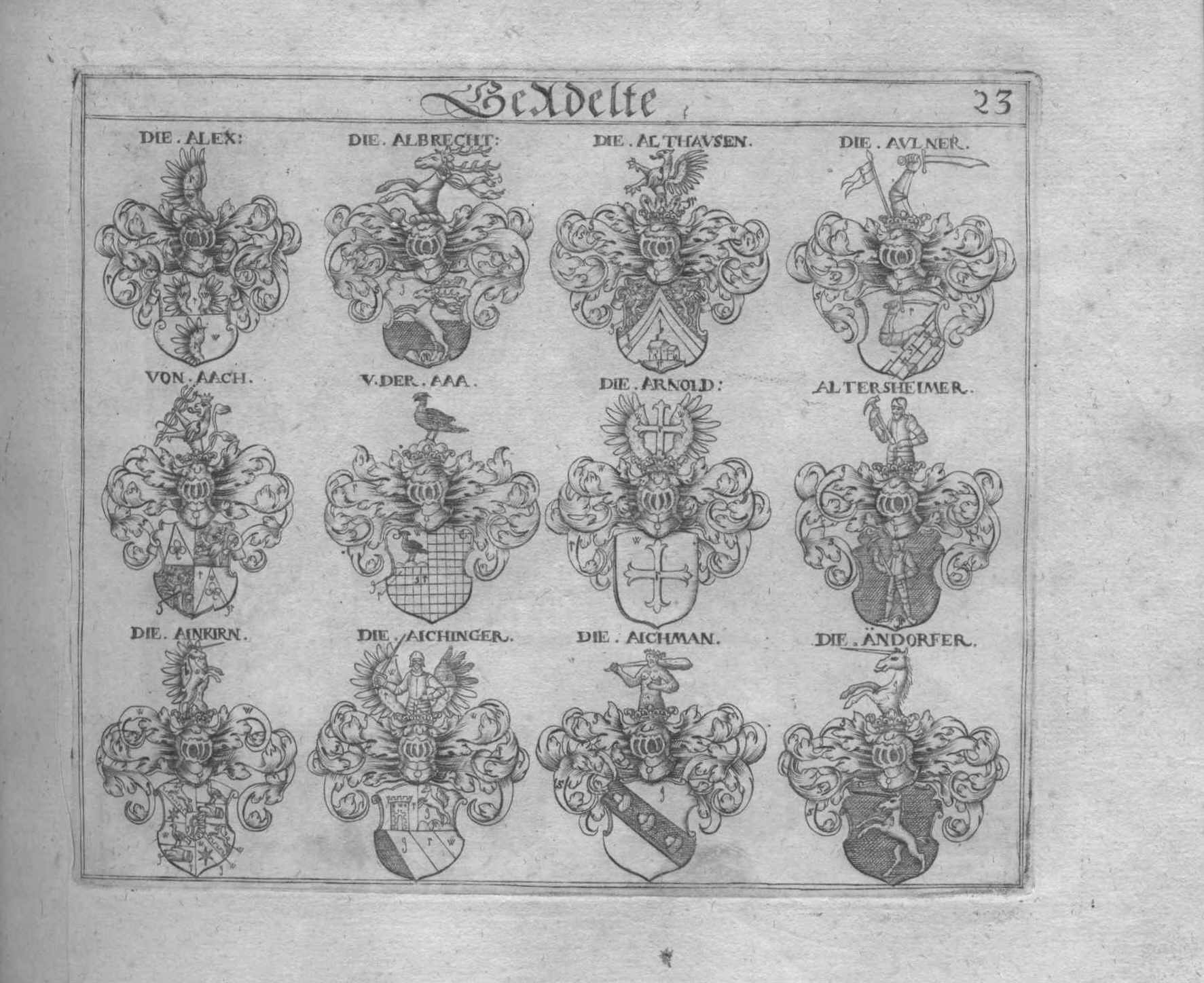 Wappen Siegel Adelswappen